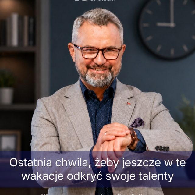**Dziś ostatni dzień zapisów.**

Zapisz się dziś.

Dziś lub jutro wykonaj indywidualne badanie CliftonStrengths® i odkryj swoje talenty.

W piątek spotkajmy się na warsztacie i zobacz, jak możesz używać ich do realizacji swoich celów.

**Dziś decyzja.**
**Jutro badanie.**
**W piątek konkretna praca na Twoich wynikach.**

Link do rejestracji zostawiam w pierwszym komentarzu.
